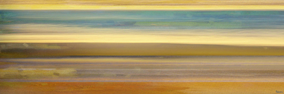 "Sand Streaks" Print on Canvas, 45"x15"