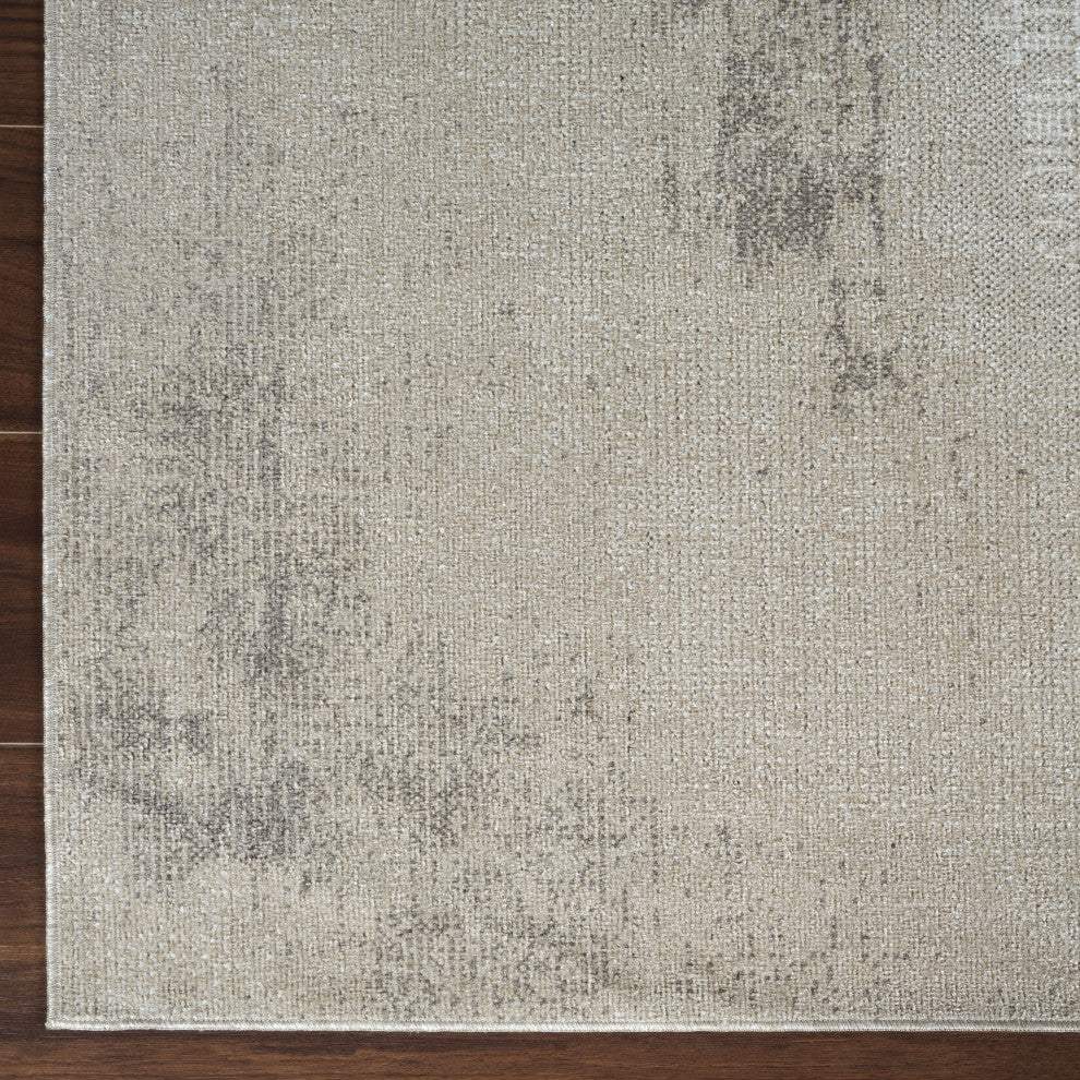 Machine Washable Liam Grey/Beige Runner