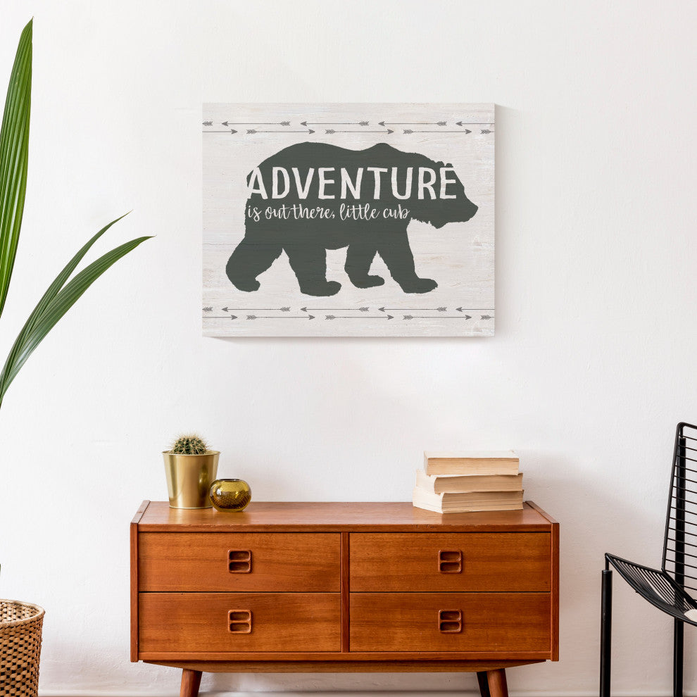 Adventure Is Out There Cub 20x16 Canvas Wall Art