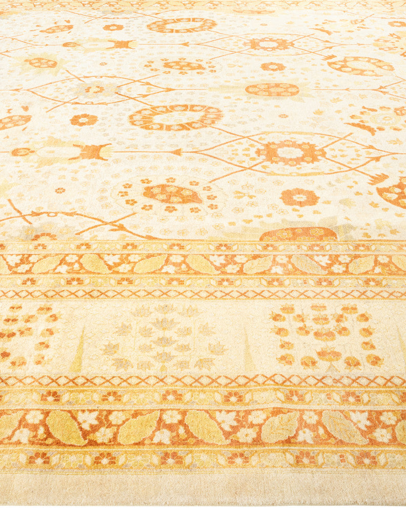 Mogul, One-of-a-Kind Hand-Knotted Area Rug Ivory, 10'4"x14'3"