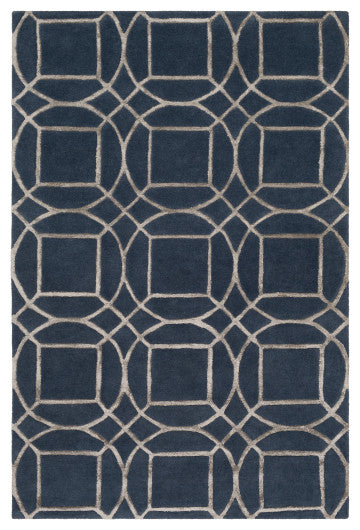 Surya Skyline SKL-2031 8'x10' Rug, Navy/Camel