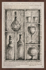 "Bartenders Cupboard" Framed Painting Print, 16"x24"