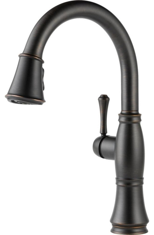 Traditional Kitchen Faucet, Pull Out Dual Function Spray Head, Venetian Bronze