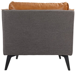 Messina Leather Arm Chair Cigare Tan Leather