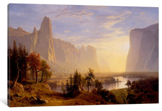 "Yosemite Valley" by Albert Bierstadt, 26x18x1.5"