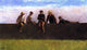 Eastman Johnson Five Boys on a Wall, 15"x30" Gallery Wrapped Canvas Print