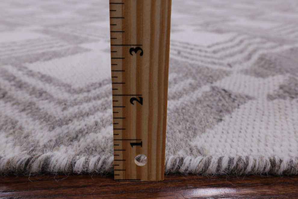 8' 1" X 10' 1" Flat Weave Handmade Wool Rug Q8490