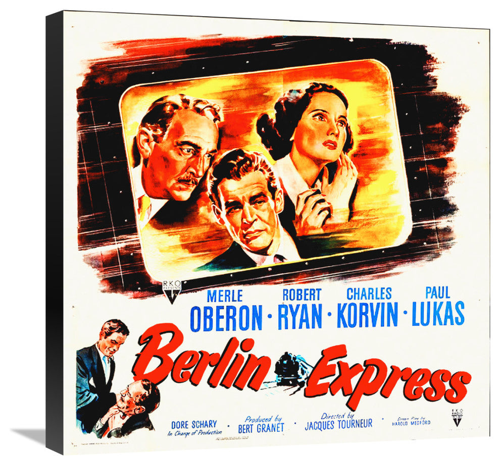 "Berlin Express" Stretched Canvas Giclee by Hollywood Photo Archive, 22"x22"