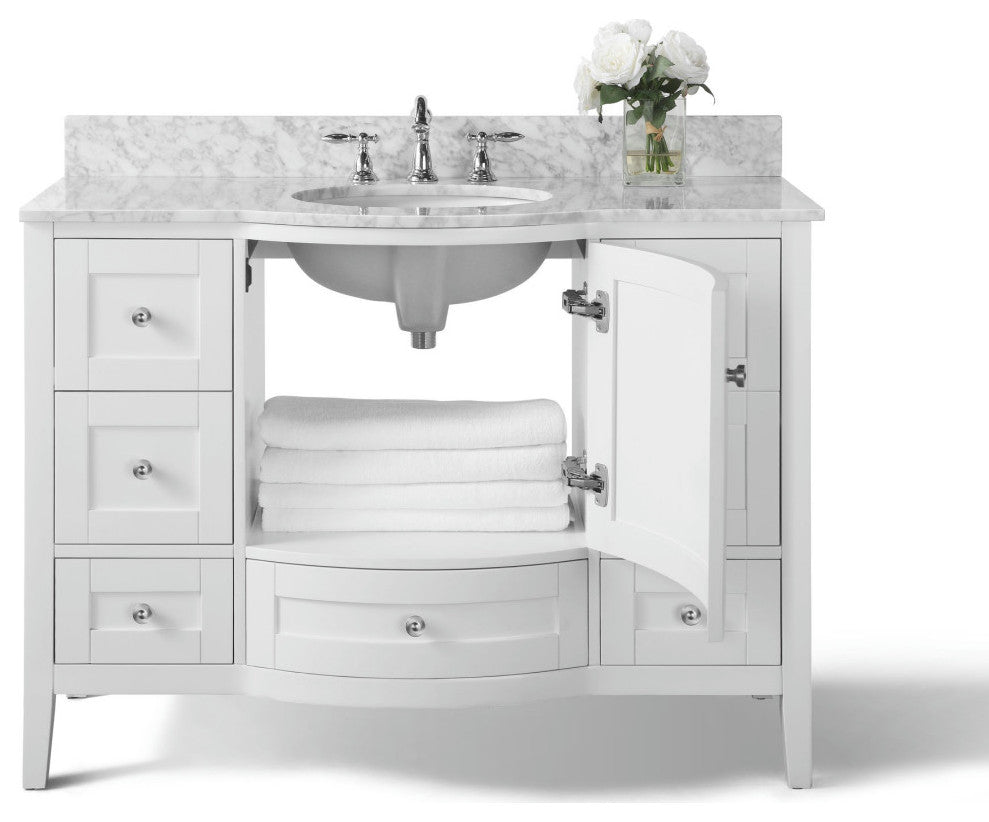 Lauren 48" Bath Vanity Set, White