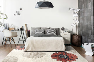 Infinity Floral Watercolor Rug, 3'11"x5'7"