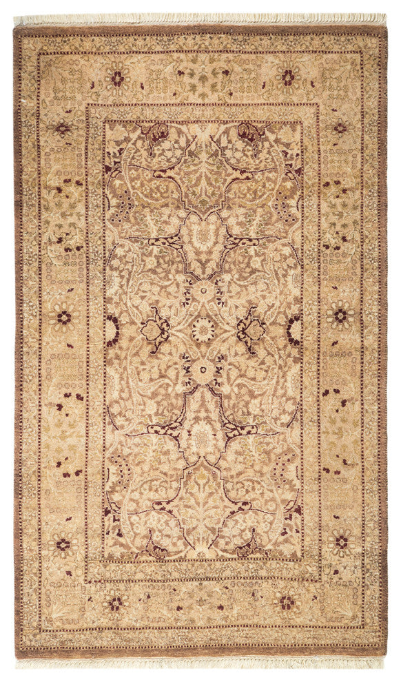 Mogul, One-of-a-Kind Hand-Knotted Area Rug Gray, 2'8"x4'5"