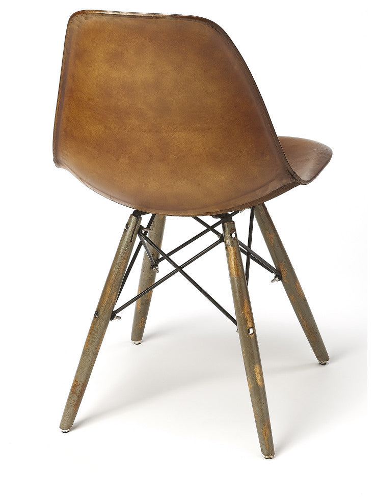 Butler Orson Brown Leather Side Chair
