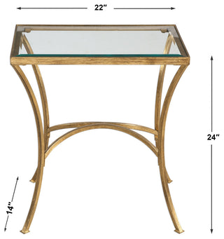 Uttermost Alayna Gold End Table