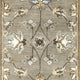 7' Grey Hand Tufted Wool Traditional Floral Indoor Area Rug
