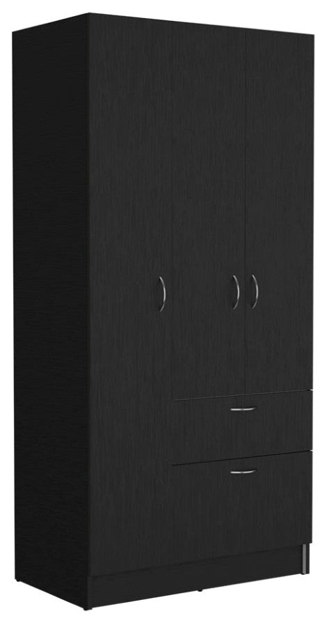 Armoire Cobra, Bedroom, Black / White
