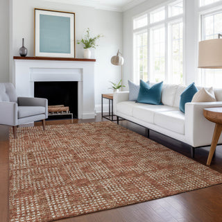 Premium Machine Washable Mayfield AMF33 Paprika 8' x 10' Rug