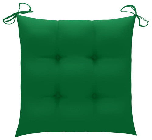 vidaXL Patio Chair Outdoor Chair with Tea Table and Cushions Solid Acacia Wood