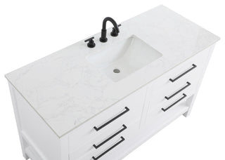 Home Living 54" Single Bathroom Vanity, White