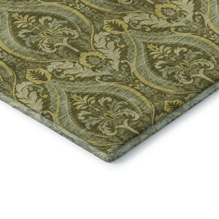 Premium Machine Washable Mayfield AMF572 Green 2'3" x 7'6" Runner Rug