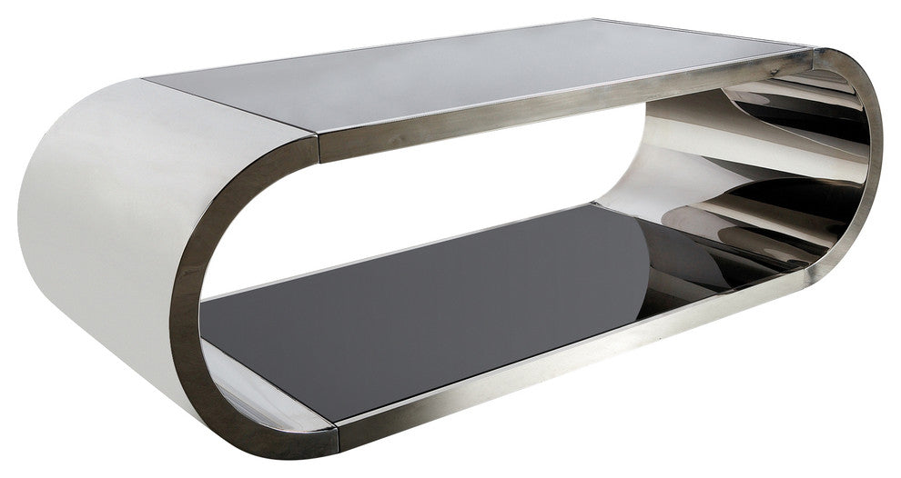Pia Chrome Coffee Table, Silver