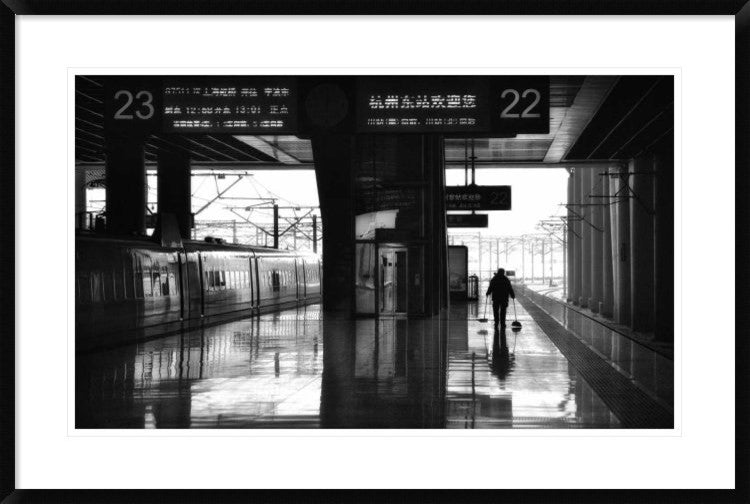 "Empty" Framed Digital Print by Angela Muliani Hartojo, 38x25"