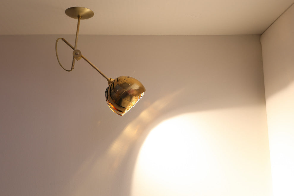 IRIS SPOT : Brass ceiling Light | Contemporary Lighting | Modern Pendant Lamp