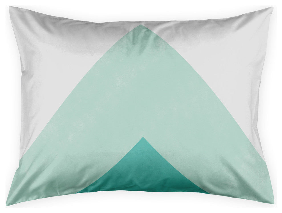 Turquoise Pattern Standard Pillow Sham
