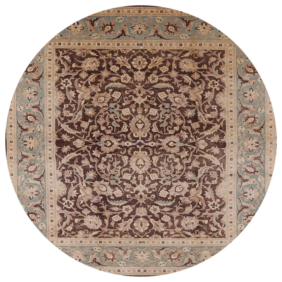 Ahgly Company Indoor Round Mid-Century Modern Area Rugs, 6' Round