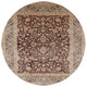 Ahgly Company Indoor Round Mid-Century Modern Area Rugs, 6' Round