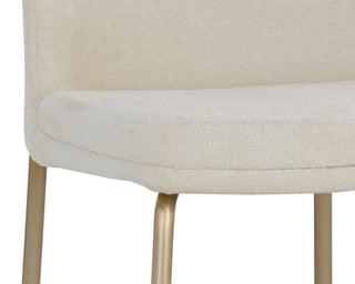 Zeke Counter Stool Antique Brass Bergen Ivory