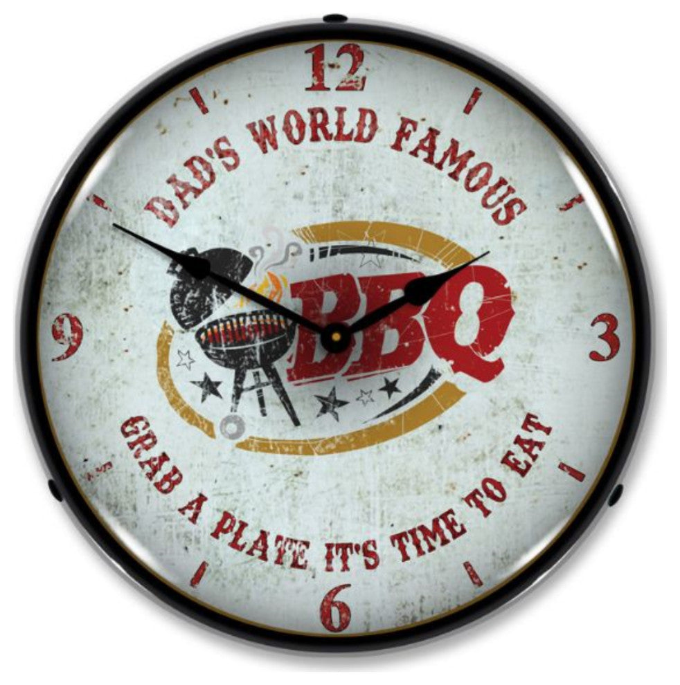 AG20111179 Dad's World Famous BBQ Clock