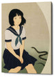 Epic Graffiti 'Snake And Woman' by Sai Tamiya, Giclee Canvas Wall Art, 12"x16"