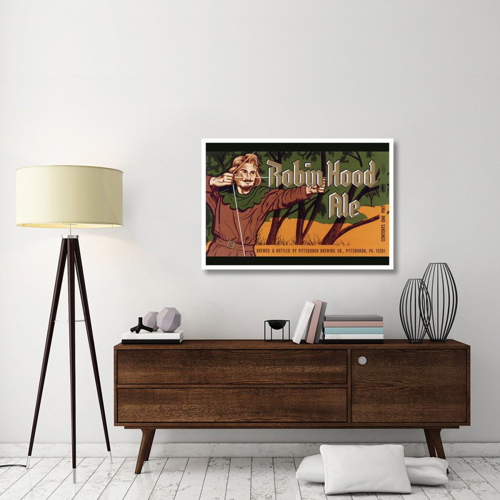 "Robin Hood Ale" Digital Paper Print by Vintage Booze Labels, 46"x31"