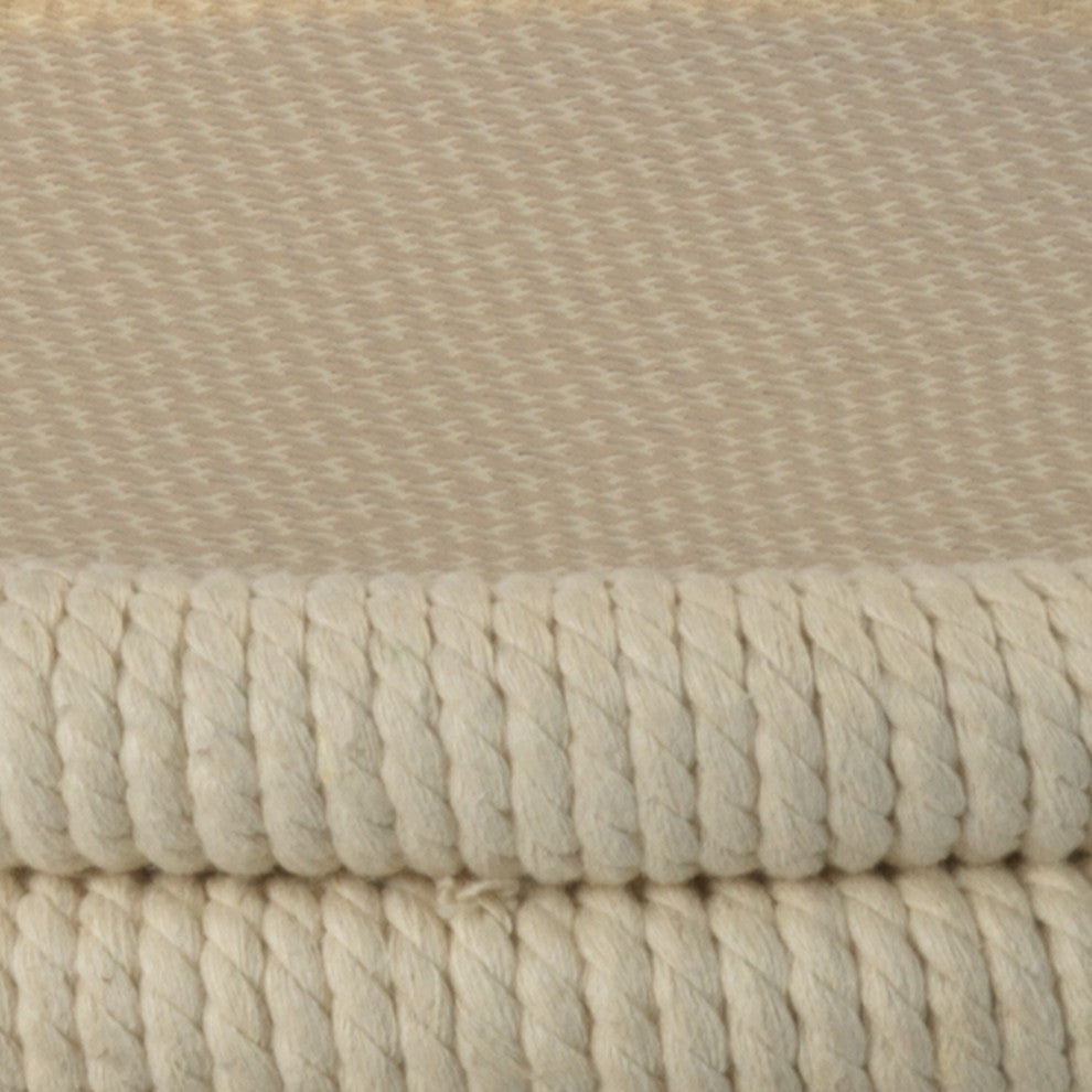 Delta Side Table, White Rope