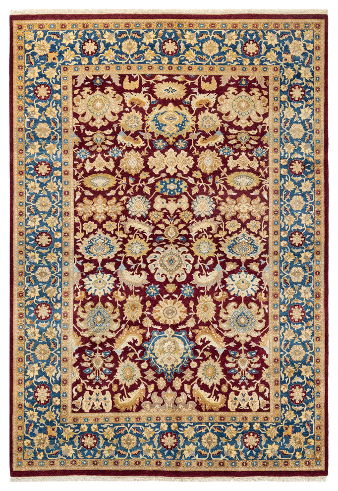 Valentina, One-of-a-Kind Hand-Knotted Area Rug Red, 6'2"x8'10"
