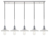 Chrome Finish 5-Light Pendant