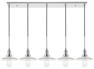 Chrome Finish 5-Light Pendant