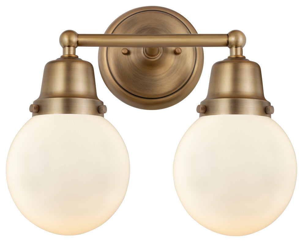 Innovations 623-2W-BB-G201-6 Beacon 2 Light Bath Vanity Light, Brushed Brass