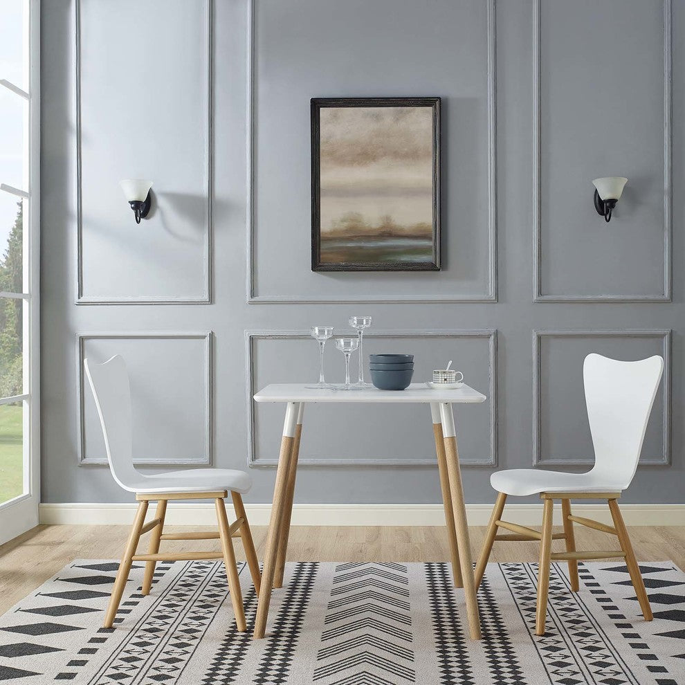 Cascade Dining Chair Set of 2, White
