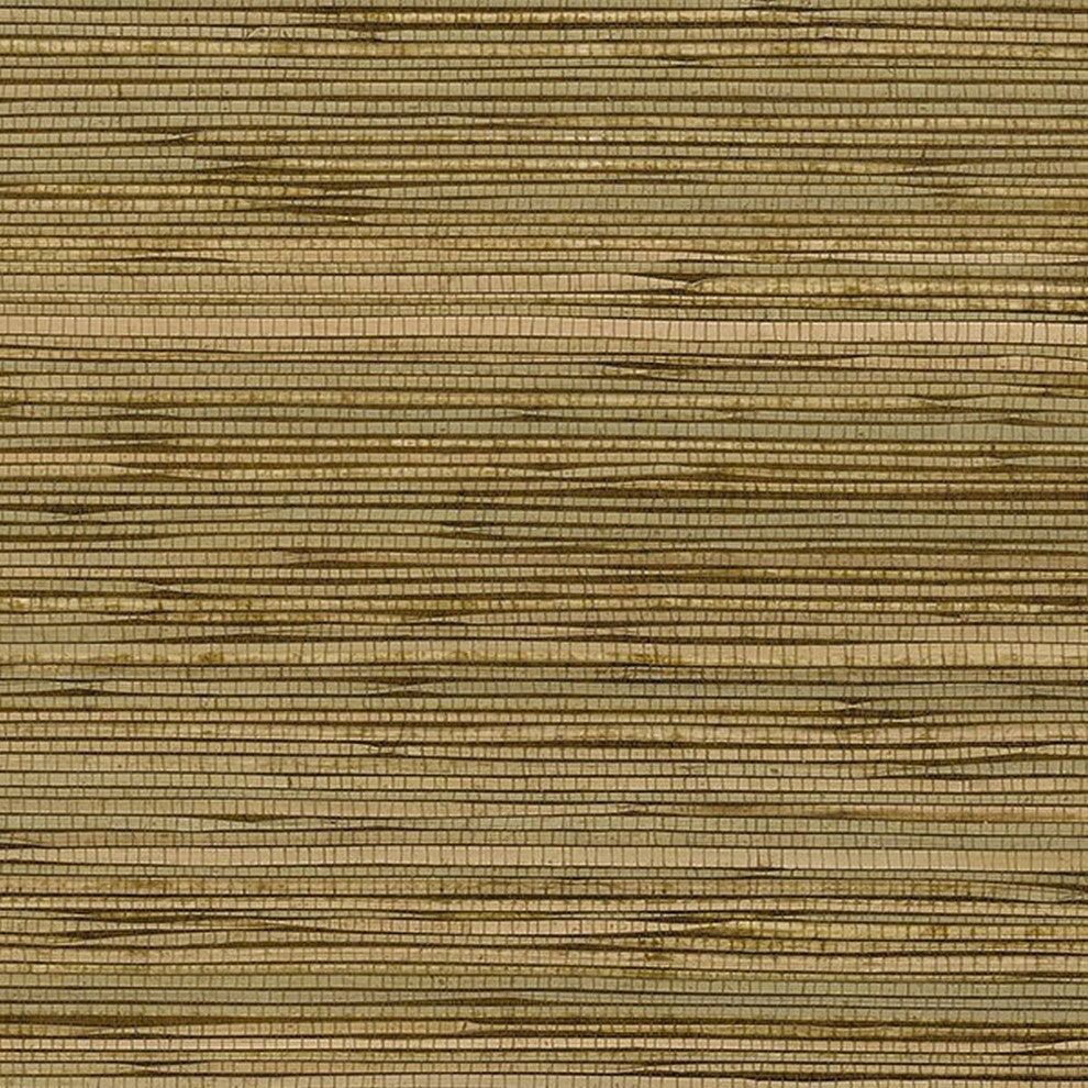 Decorator, Grasscloth Texture Wallpaper Brown Roll