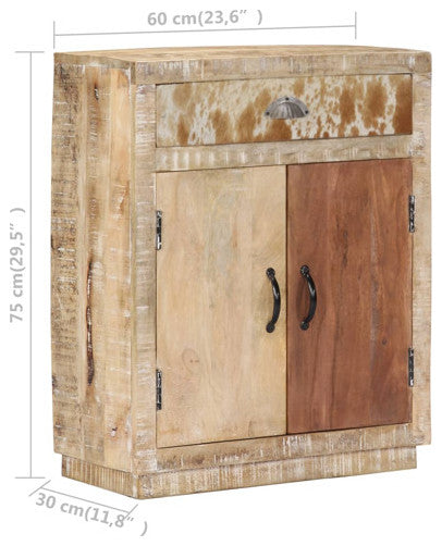 vidaXL Sideboard Buffet Storage Side Cabinet for Living Room Solid Wood Mango