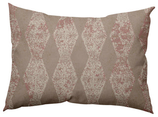 Pyramid Stripe Decorative Lumbar Pillow, Tan, 14x20"