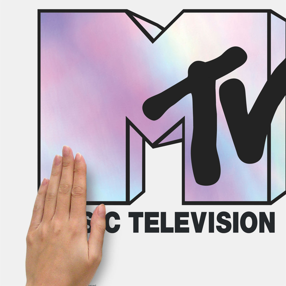 Mtv Holographic Peel And Stick Giant Wall Decals
