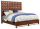 Origins by Alpine Trig Standard King Wood Panel Bed in Antique Brown