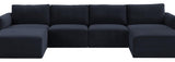 Willow Navy Modular U Sectional