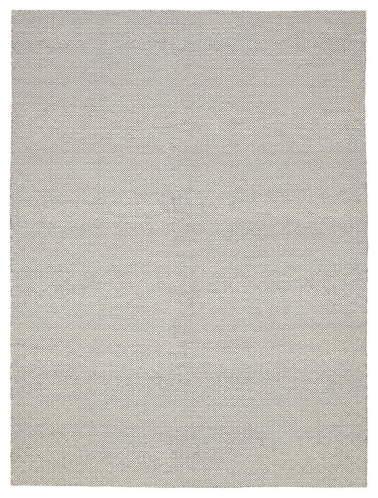 Rug N Carpet - Handmade Modern Design 9' 0'' x 12' 0'' Wool Unique Kilim Rug
