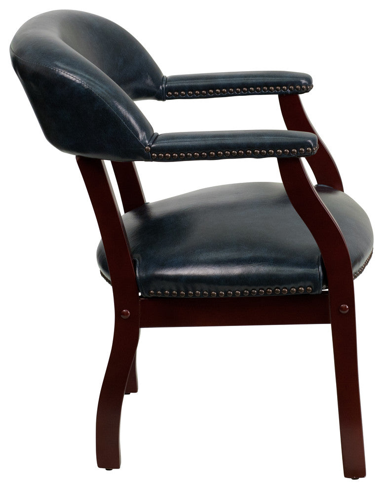 Flash Furniture Navy Vinyl Luxurious Conference Chair