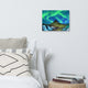 Winter Mountain Northern Lights Landscape Photo Canvas Wall Art Prints, 12" X 16"