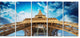 "Beautiful View of Paris Eiffel Tower in Paris" Cityscape Art, 60"x28", 5-Panels