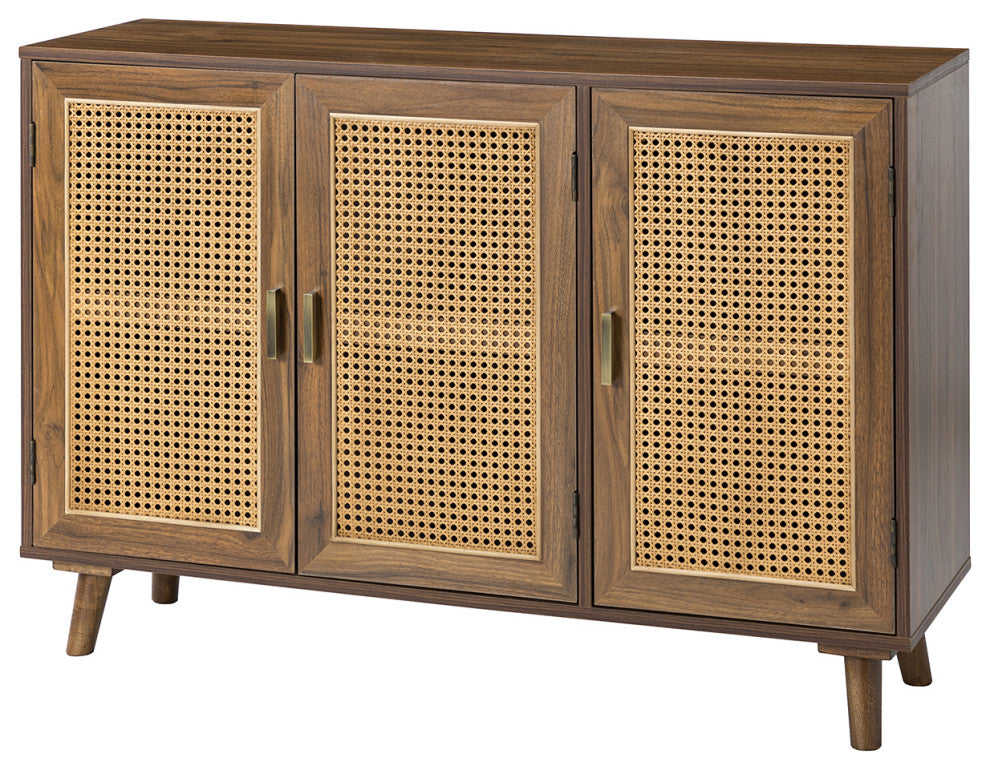 3-Door Accent Cabinet, Espresso